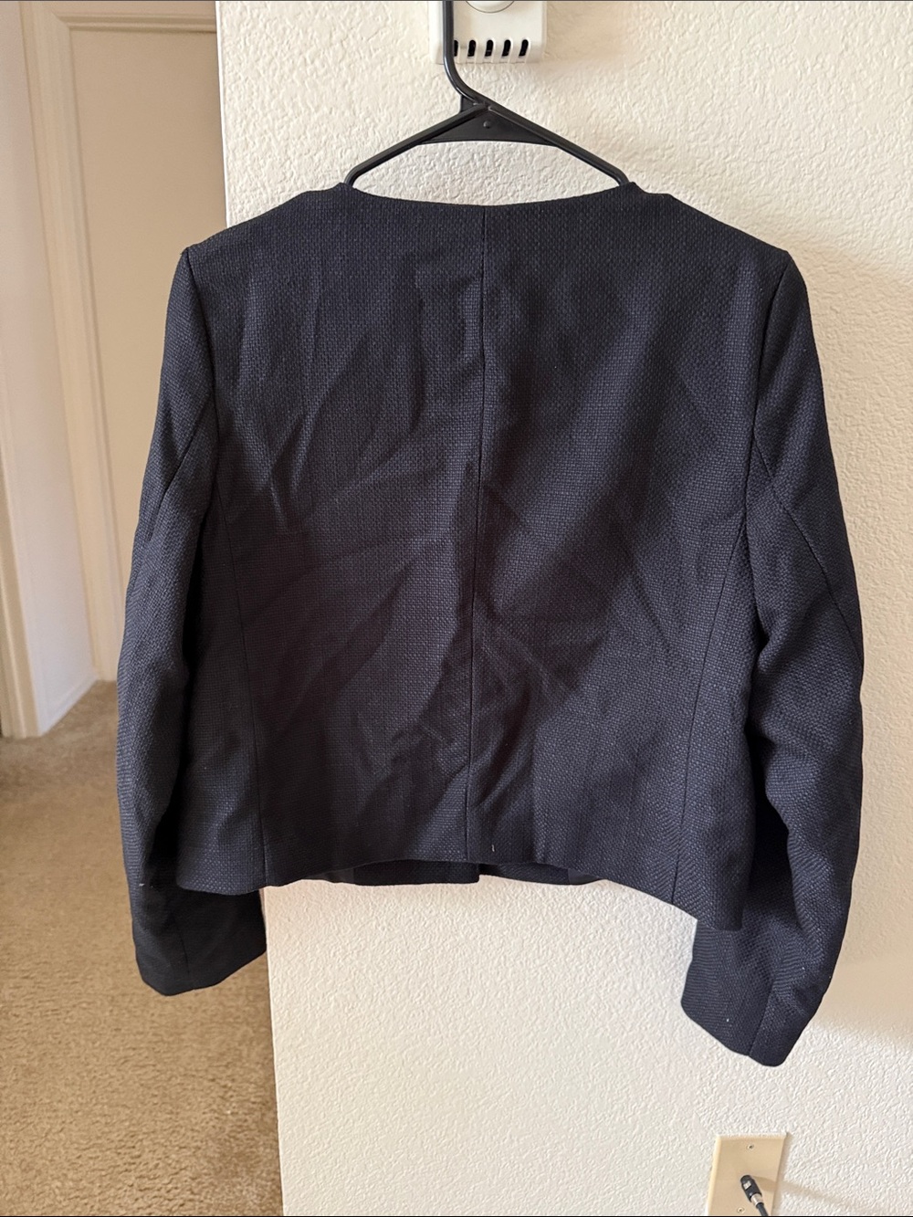 a new day Black Textured Jacket with Gold Buttons - Picture 4 of 4